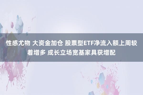 性感尤物 大资金加仓 股票型ETF净流入额上周较着增多 成长立场宽基家具获增配