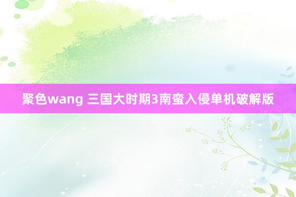 聚色wang 三国大时期3南蛮入侵单机破解版