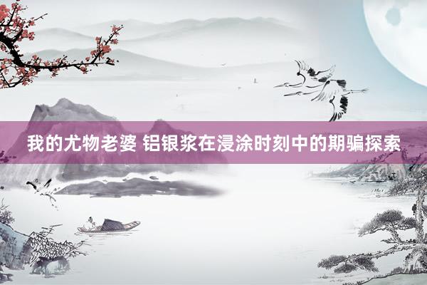 我的尤物老婆 铝银浆在浸涂时刻中的期骗探索